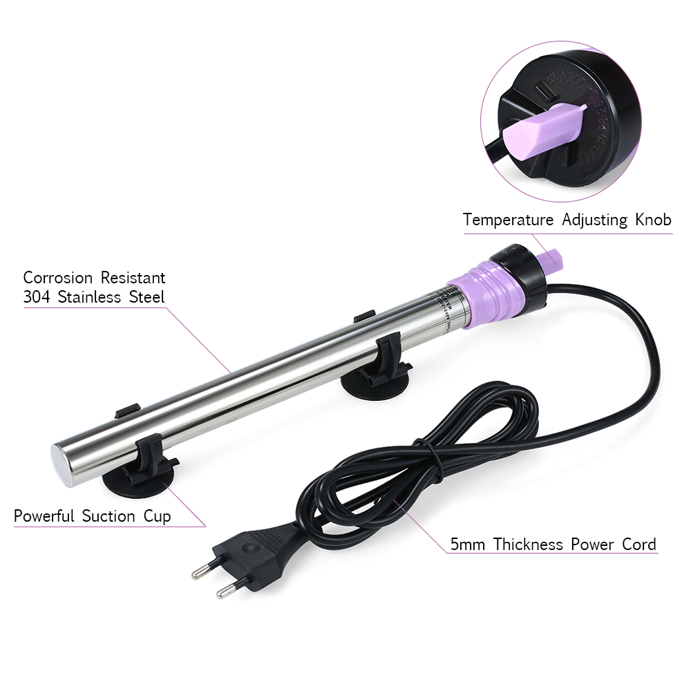 100W 500W Aquarium Heizstab Edelstahl Elektrische Heizung Stange Tauch Heizung Aquarium Temperatur Einstellung Liefert