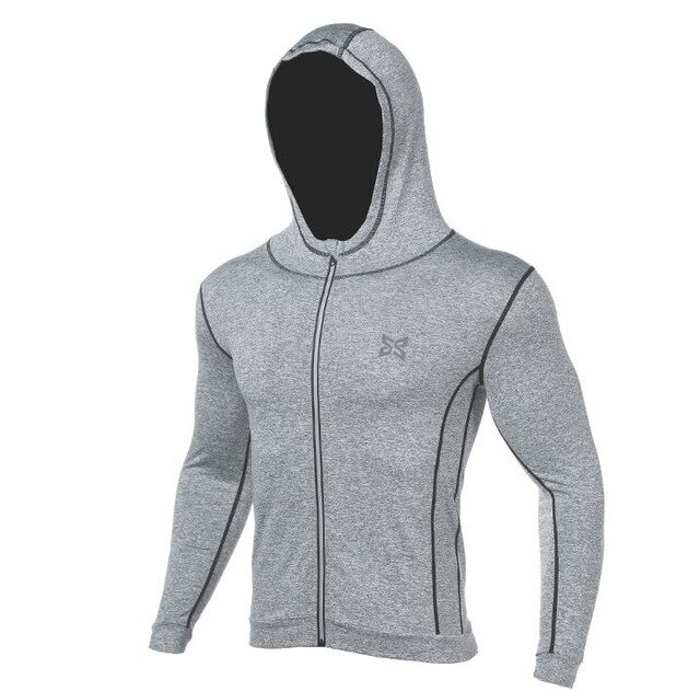 Snel drogend hardloopshirt kinderen voetbal tennis sport t-shirt lange mouw compressie top gym t-shirt kinderen fitnessjack: 4638 grijs / Kindermaat 24