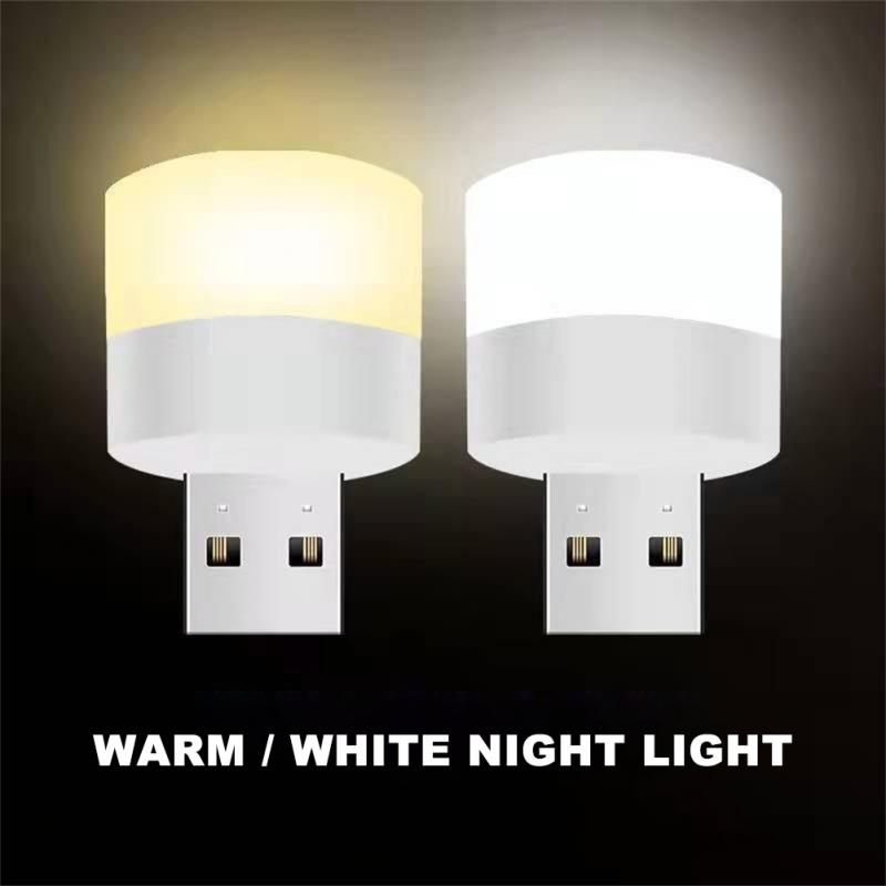 Pequeña lámpara con enchufe USB, luz LED nocturna para ordenador, carga de energía móvil, Mini lámparas para libros, protección ocular LED, luz de lectura cuadrada
