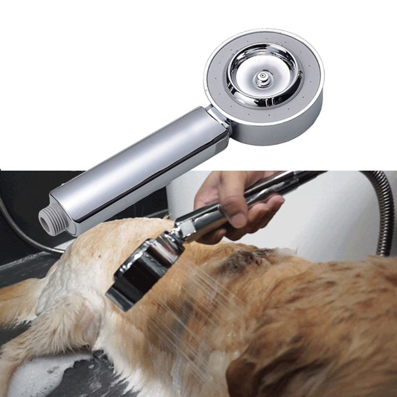 Rociador de baño para perros y mascotas, cabezal de ducha de doble cara, boquilla para grifo de baño, suministro para mascotas K4UA
