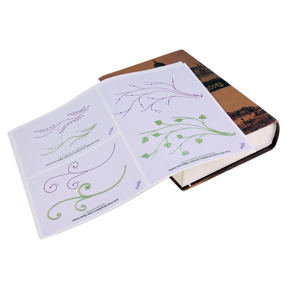 23pc/set Cake Practice Template Board Piping Drawing DIY Paste Teaching Paper Decorating Fondant Decor Baking cake tools E5M1