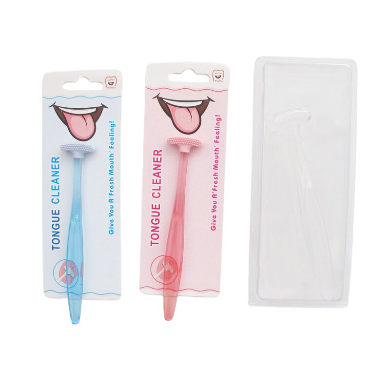 Cepillo de silicona suave para la lengua, limpieza de la superficie de la lengua, cepillos de limpieza Oral, limpiador de lengua, respiración fresca, salud, 1 unidad