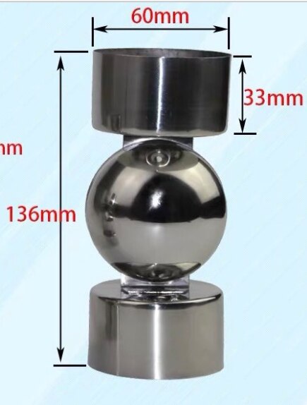 60mm pvc rør gelænder trappekobling: 60mm 90 dgress
