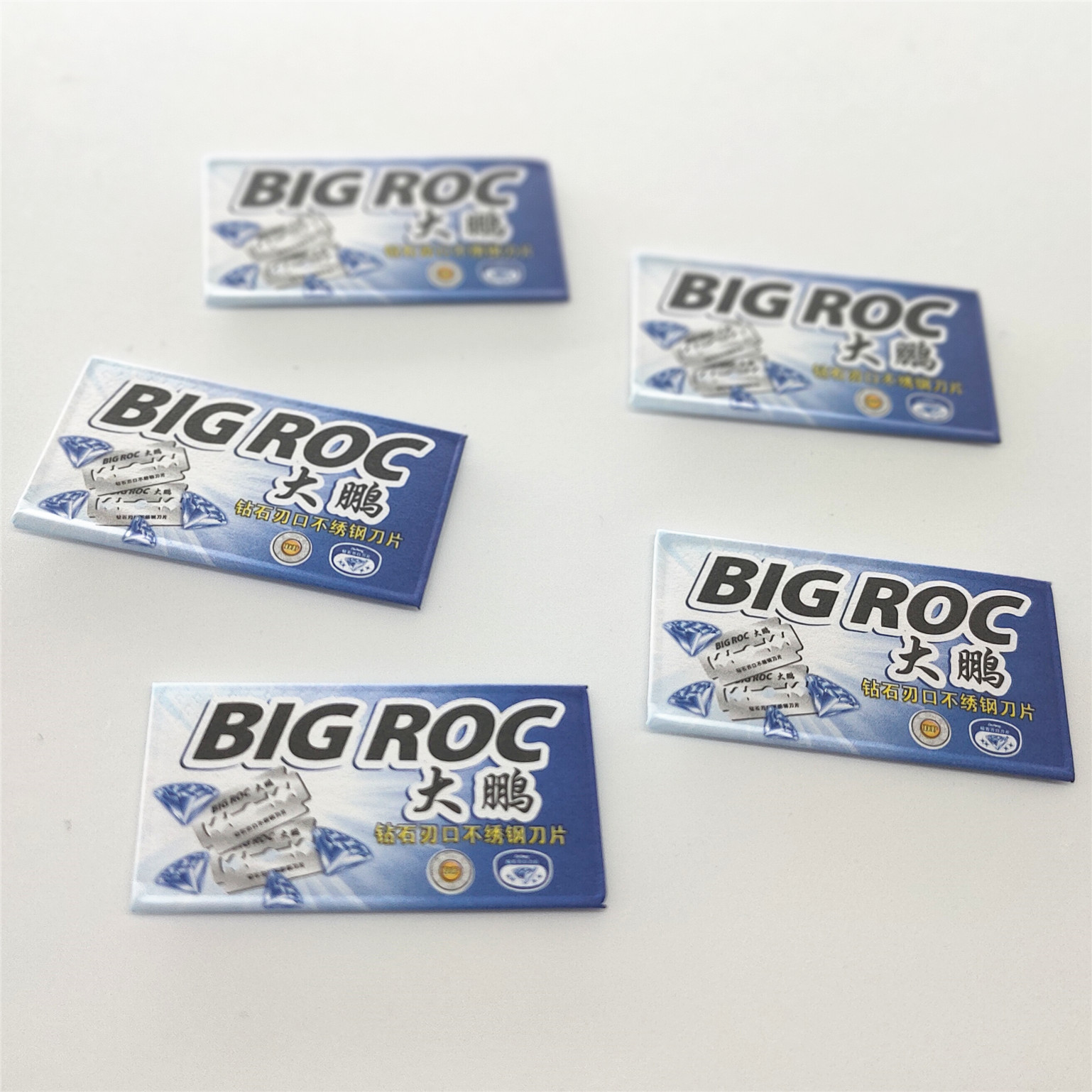 2 lager handtag handrakhyvlar i legering, gammaldags rakhyvelpaket + reservblad + rakskum ansiktsvård: Byt ut blad 20pc