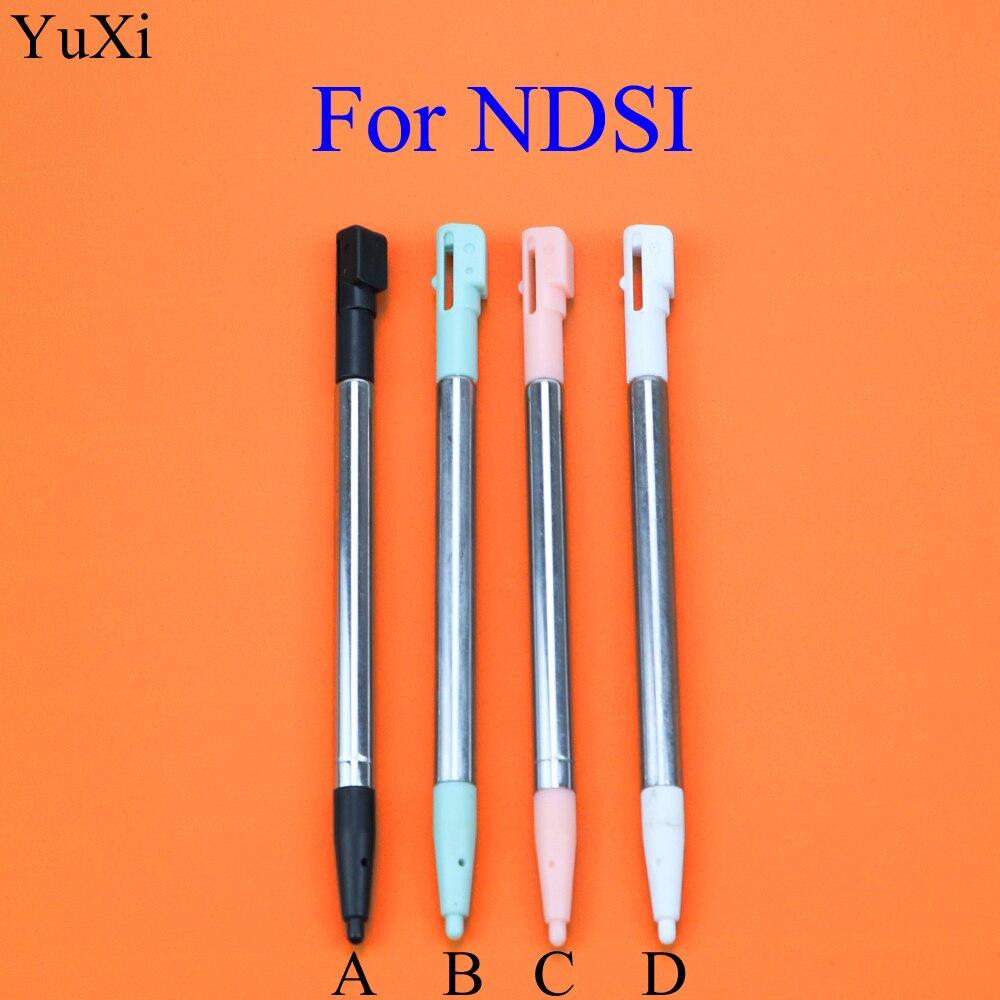 YuXi Multi Kleur Metalen Intrekbare Uitschuifbare Touch Screen Stylus Pen Stylus voor Nintendo NDSi Draagbare Metalen Telescopische Pen
