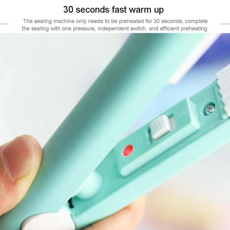 Food Vacuum Sealer Portable Bag Hand Clips Mini Electric Heat Sealing Machine Plastic Sealing Impulse Sealer