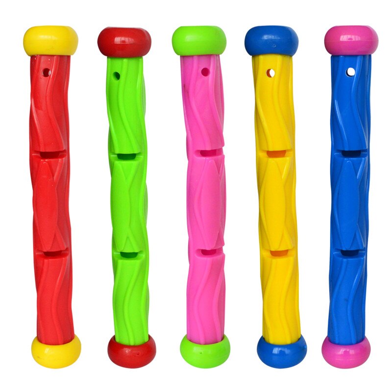 5 PCS Summer dive bar toy underwater swimming play toy pool grab diving sticks toy accessory race stick water play swiming pool