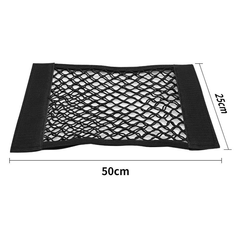 Mesh in trunk organizer car trunk net nylon suv auto cargo storage mesh organizer in bagagerum til biler bagagenet rejser lomme: 50 cm x 25cm