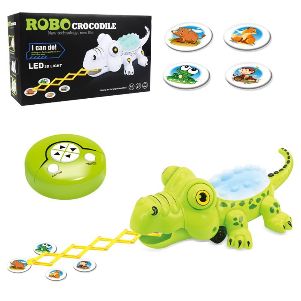 Dragon Toy 2.4G Wireless Remote Control Predator Electric Toy with Light Sound: Green