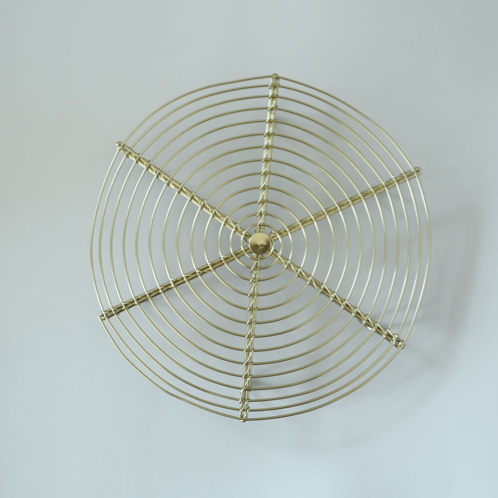 Estante del radiador para mesa, alfombrilla de aislamiento térmico para macetas, pasteles, galletas, Hierro y Plata para hornear, accesorios de fotografía de comida gris: Gold