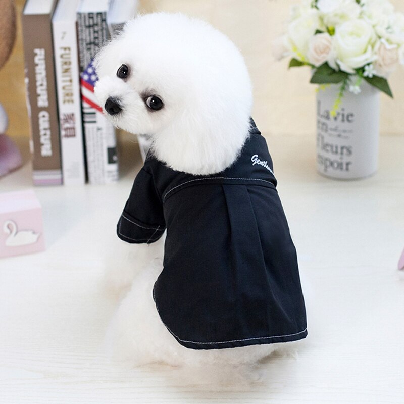 Novo design roupas para cães pequenos filhote de cachorro colete cães casaco primavera verão pet cachorro camisa vestido yorkies chihuahua roupas 3e25
