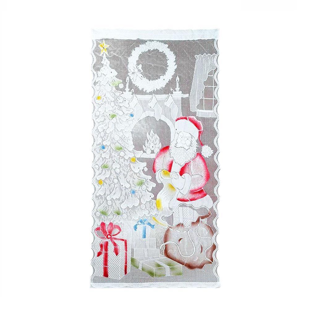 Kerst Gordijnen Kerstman Printing Rendier Gedrukt Home Hotel Living Decoratieve Kids Gordijn Voor Slaapkamer Gordijn Roo Q8R6