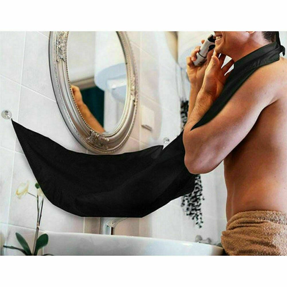 Delantal para el cuidado de la barba, babero de Bata impermeable, babero de baño