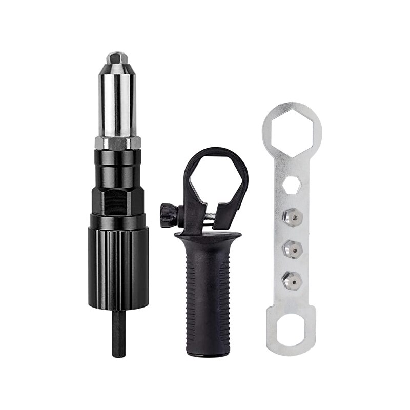 Rivet électrique sans fil, outil de rivetage d&#39;écrou, perceuse de rivetage sans fil, adaptateur Insert d&#39;écrou, outil multifonction à ongles, Rivet automatique: Default Title