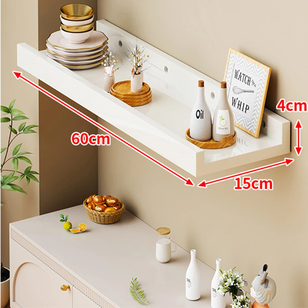 Wandopbergrek 60 cm houten scheidingswand Displayrek Thuis Woonkamer Wandplank Eenvoudig modern laminaat Sorteerrek: Rood