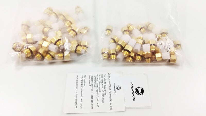 10pcs/pack Air Suspension Repair Kit Air Valve M8*1 to Benz W251 W164 W212 W211 W220 W221 Air Connector Tube Brass Fittings