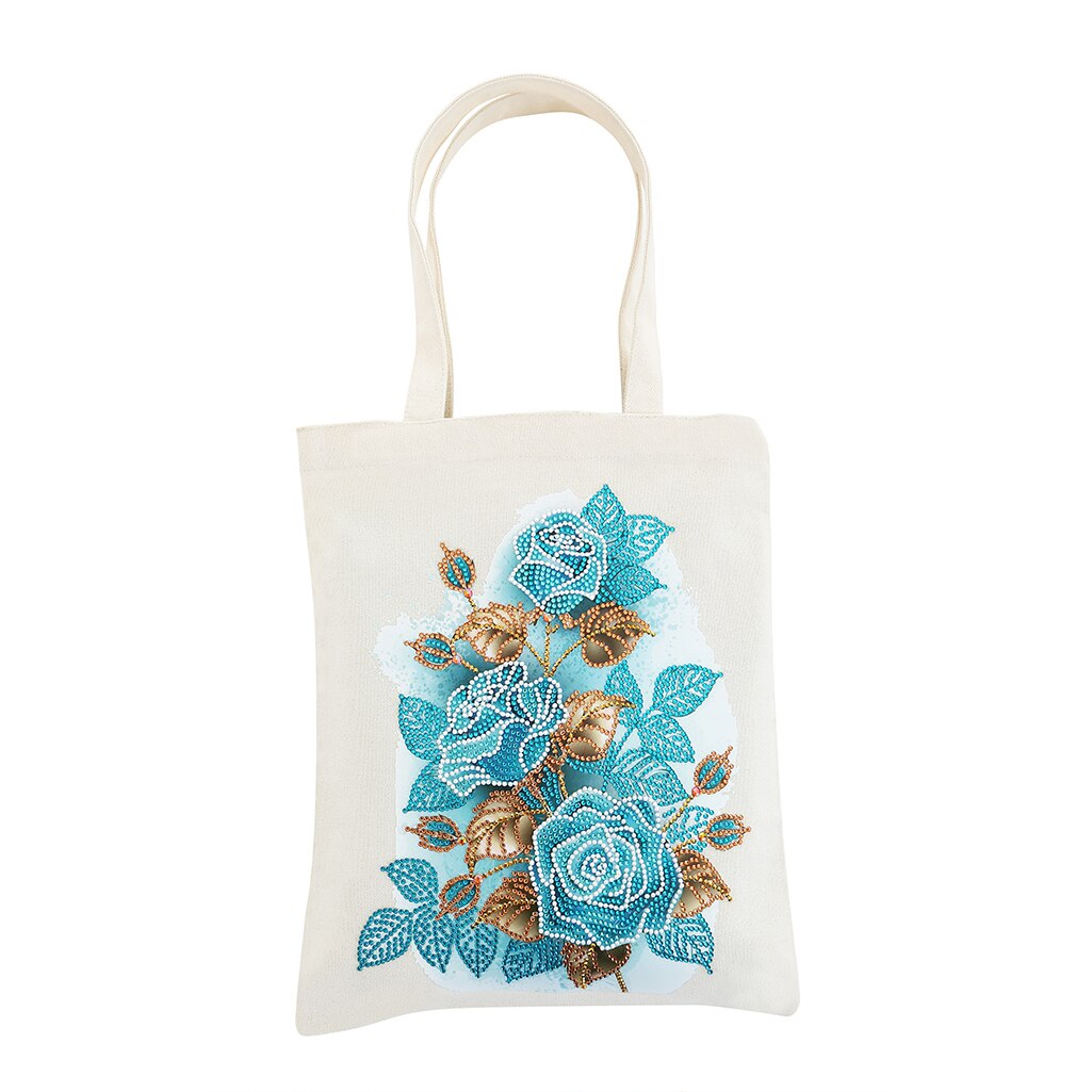 Diamant Schilderen Tote Bag Herbruikbare Duurzaam Diy Diamant Art Handtas Opvouwbare Opbergtas Kruissteek Borduren Kit Art Craft: 1PCS-H