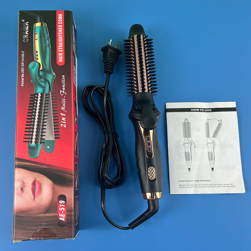 Plancha de pelo portátil para el hogar, rizador de pelo perezoso multifuncional,: Reino Unido