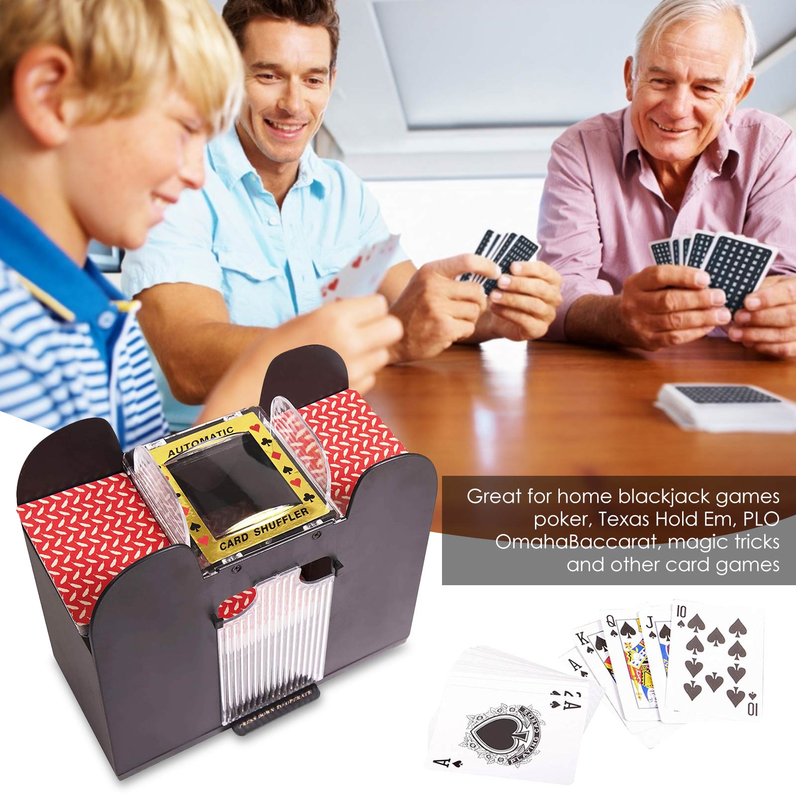 Shuffle Machine Bordspel Poker Speelkaarten Elektrische Automatische Card Game Party Entertainment En Kaartenschudmachine Essentials