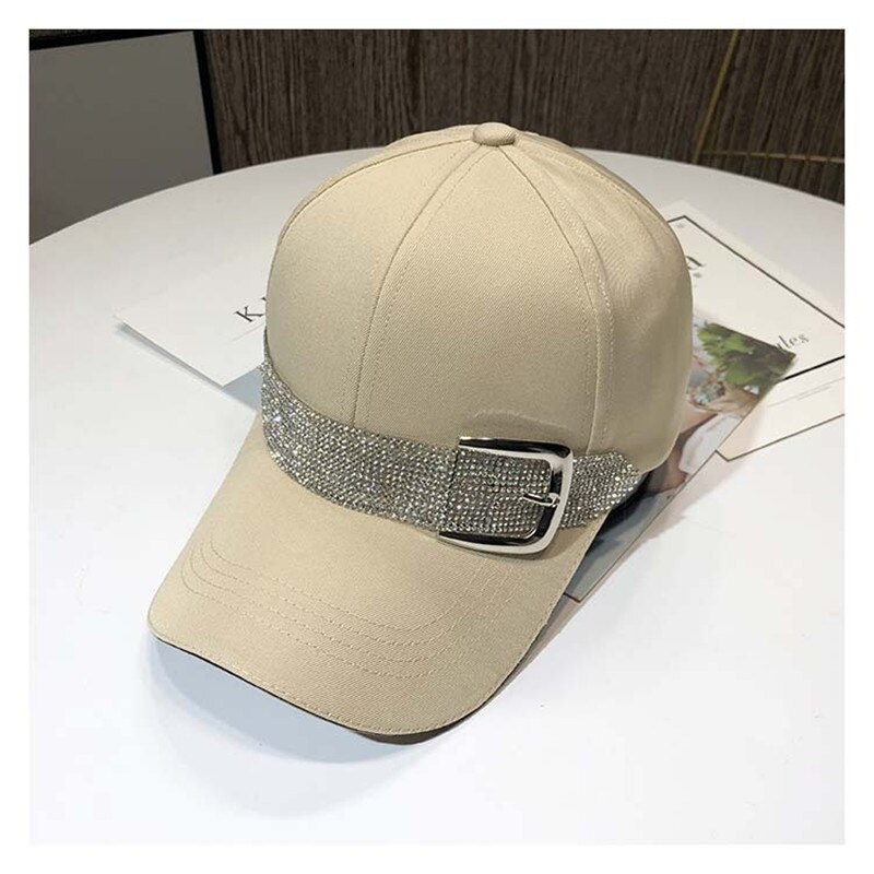 Baseballcap Mit Strass-Schmetterling - Verstellbare Schirmmütze Für Damen