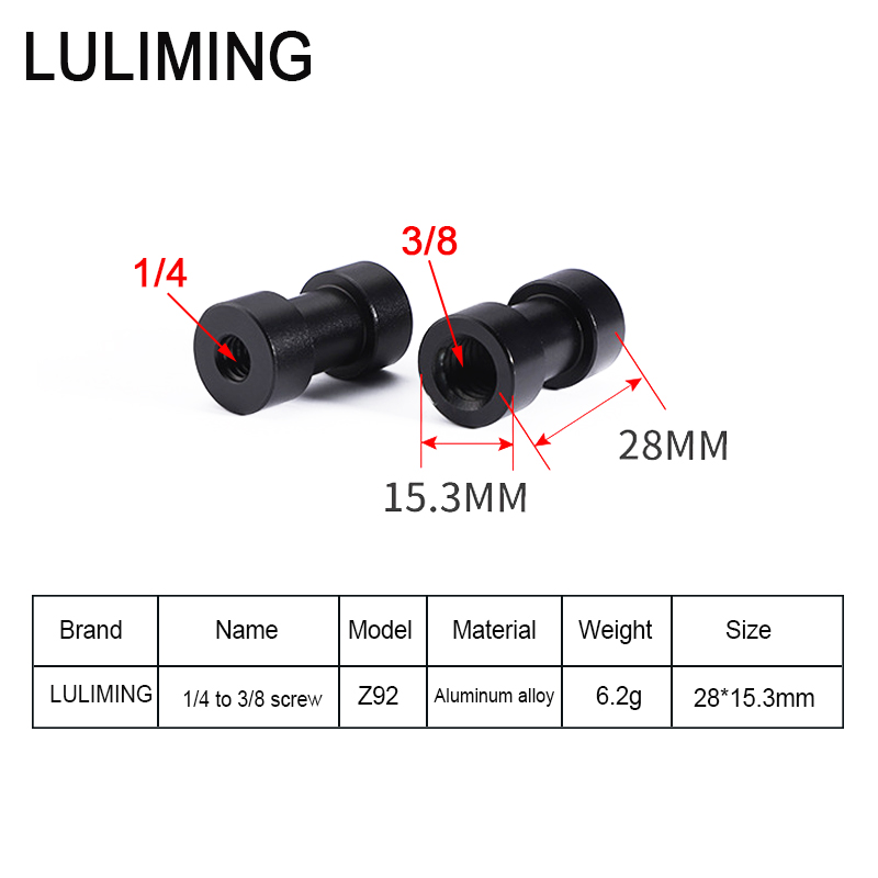 Vite Di Conversione Per Treppiedi - Da 1/4" A 3/8", Adattatore Per Fotocamera - Foto 8
