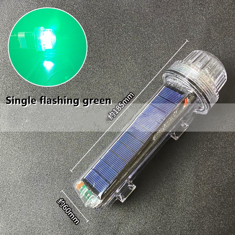 Solar- angetrieben Netz markieren Licht Wasserdichte Anker Licht Boje Signal Licht Blinkt Torpedo Warnung Licht Marine Navigation Licht