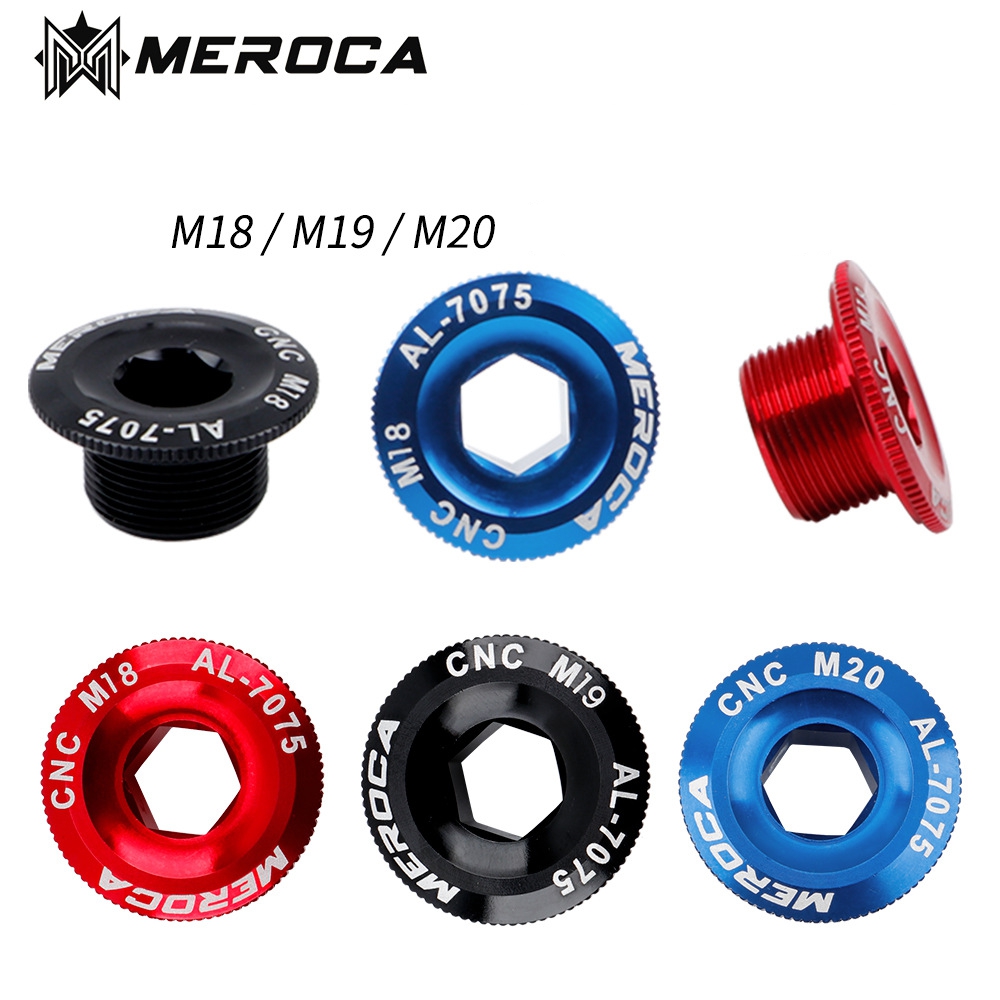 MEROCA – vis de couverture de manivelle M18/M19/M20 vtt, boulon Iamok en alliage d&#39;aluminium, 4 couleurs, 1 pièce