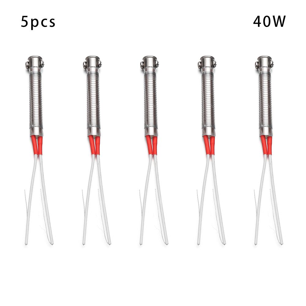 accessory Durable External heat Heating Element Replacement Weld Equipment Soldering Iron Core Welding Tool: 5pcs-40W