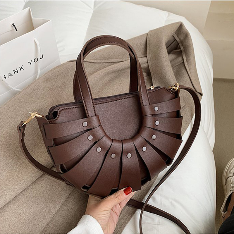 Atli Halve Cirkel Kleine Pu Lederen Crossbody Tassen Voor Vrouwen Trend Vrouwen Branded Trending Schouder Handtassen Tote