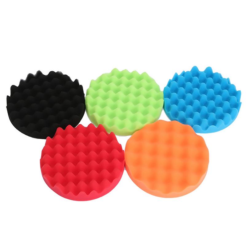 Juego de esponjas de pulido para coche, Kit de herramientas con adaptador de taladro, 19 piezas y 80mm, para encerar y pulir automóviles