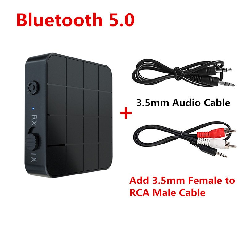 Bluetooth Receiver Transmitter Audio 5.0 Hifi Auto Car Kit A2DP RCA AUX 3.5mm Jack Music Wireless Adapters For TV Headphones PC: Color2 Bluetooth 5.0