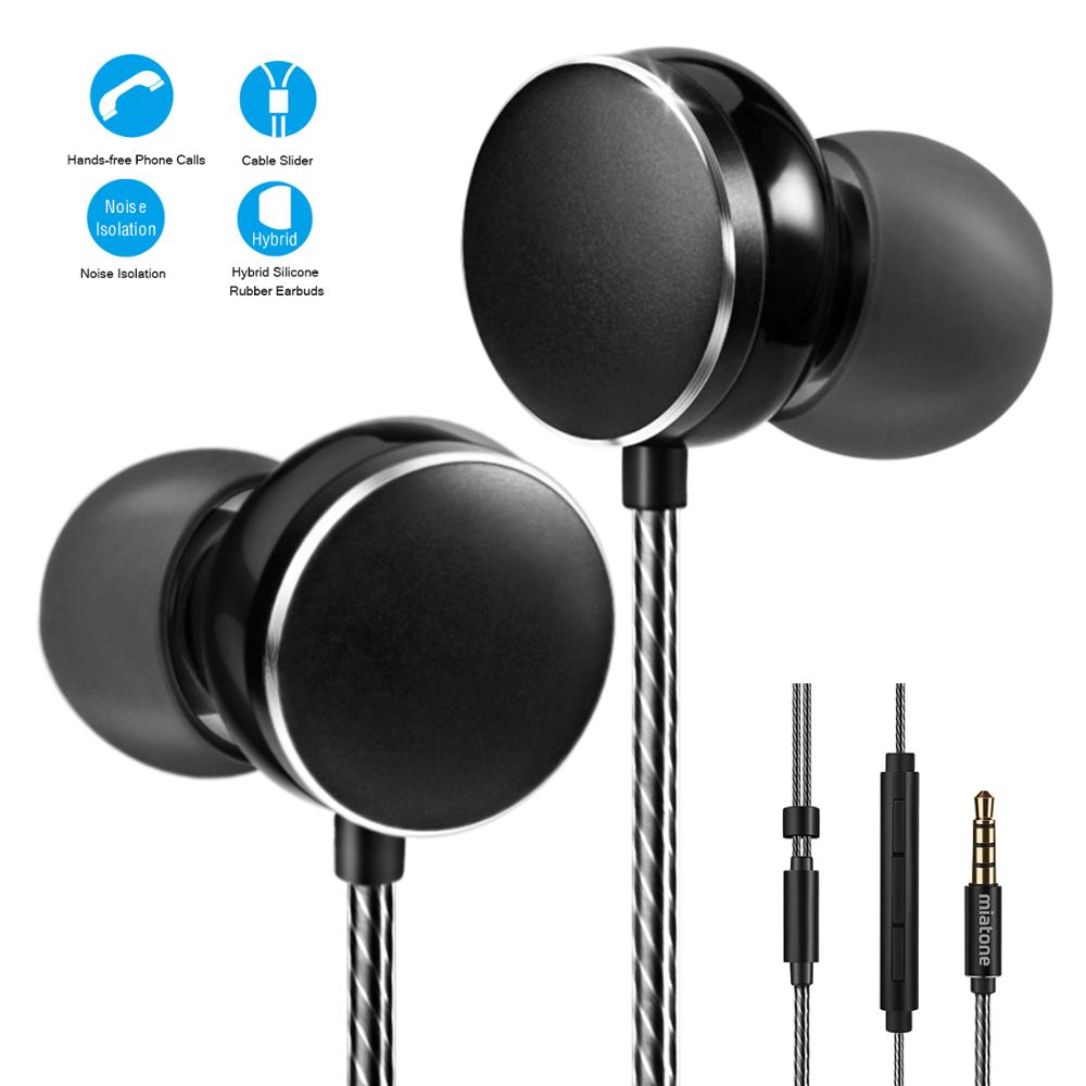 10MM Titanium Dynamische Zware Bas In-Ear Oortelefoon HI-FI Muziek Noise Cancelling Hoofdtelefoon met Mic 3.5 MM Wired Oordopjes Headset