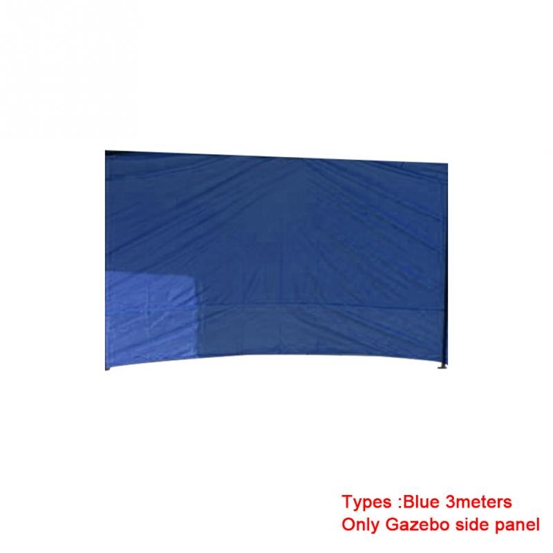 Outdoor Tent Accessories Gazebo Side Panel Durable Sidewall Anti-UV Oxford Cloth Protect Wind Cold Rain Support Washing Reused: Blue 3meters 1