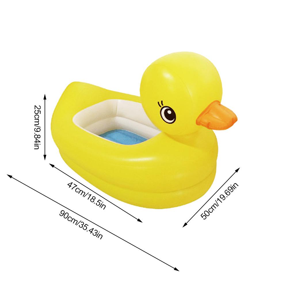 Oppustelig badekar lille bærbar safe duck swimmingpool badekar vand sjov pool sommer vand legetøj fest for børn