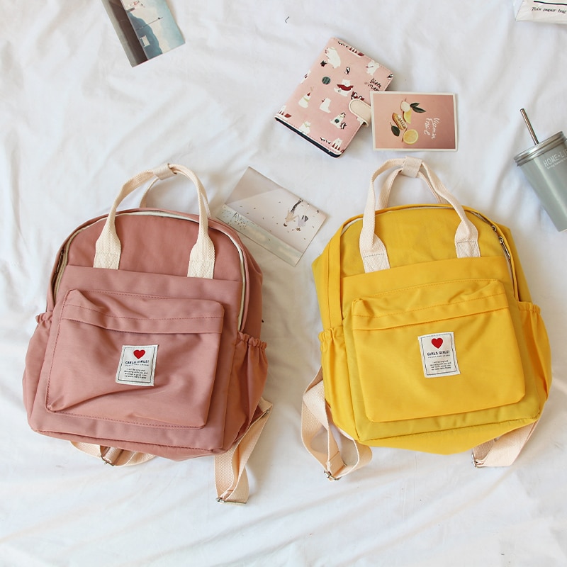 Corea del Sur encantador ins suave bolsa estudiante japonesa Harajuku Mochila pequeña fresca ulzzang púrpura mochila