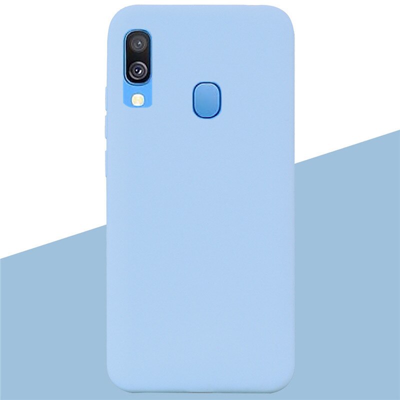 For Samsung A40 Case Silicone Cover Soft TPU Phone Case For Samsung Galaxy A40 A 40 A405 SM-A405F A405F Silicon Case Coque Funda: 13 Light Purple