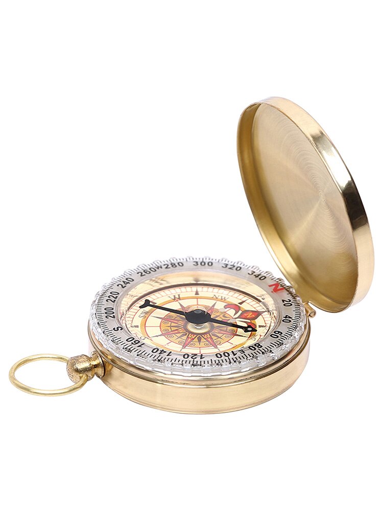 High pocket compass that glows in the dark, portable portable compass navigation for outdoor camping navigation#W