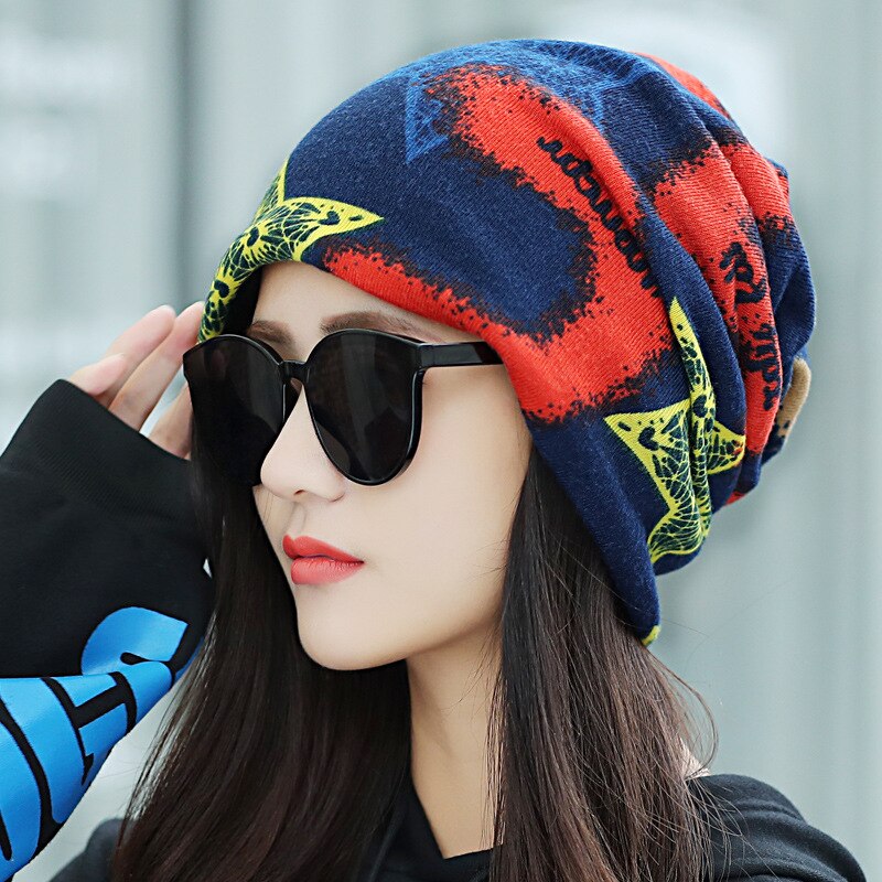 Hoed dame winter schattig warm multifunctioneel nek wikkel hoofd muts postpartum hipster halve maan muts: 1