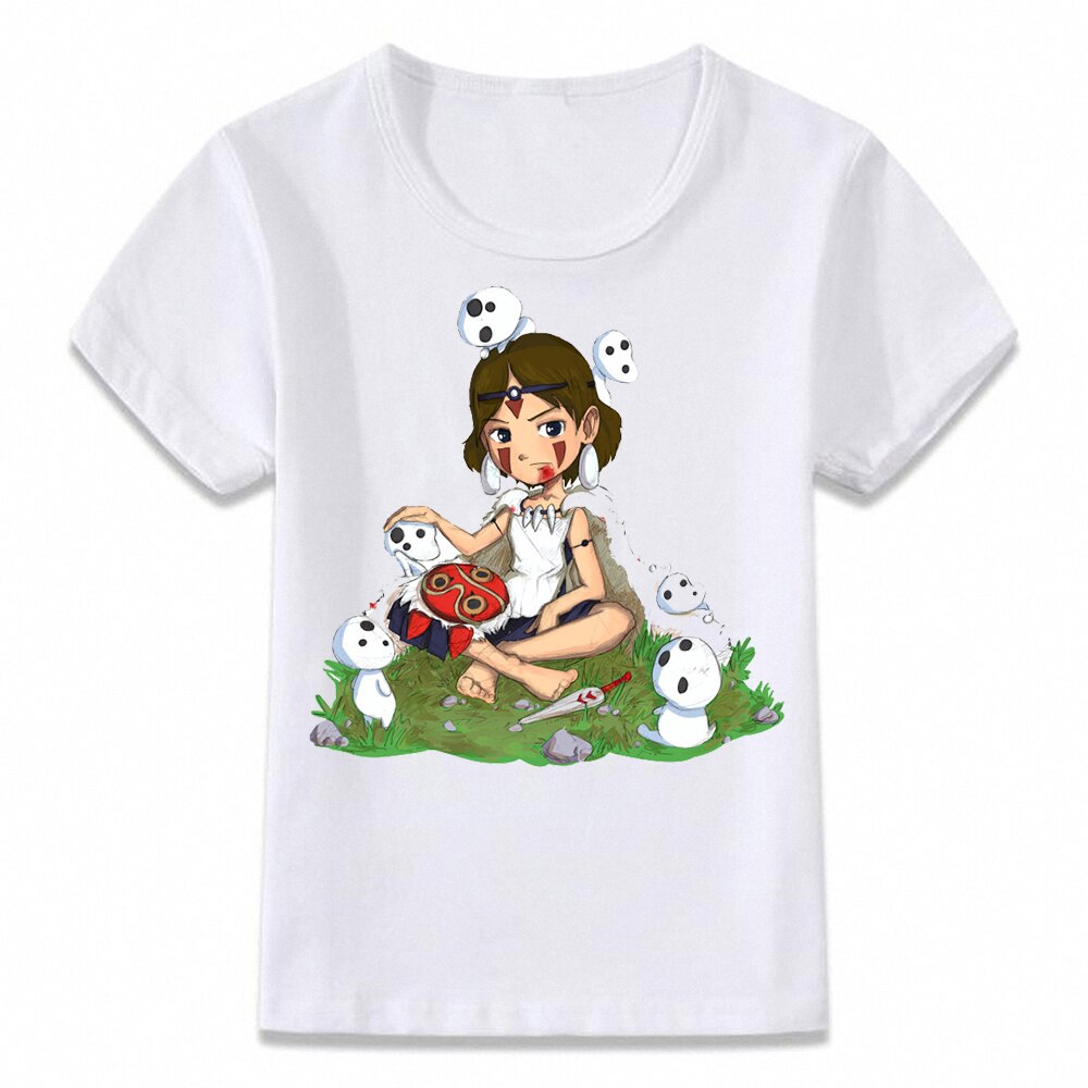 Kids Kleding T-shirt Prinses Mononoke En Bos Geest T-shirt Voor Jongens En Meisjes Peuter Shirts Tee