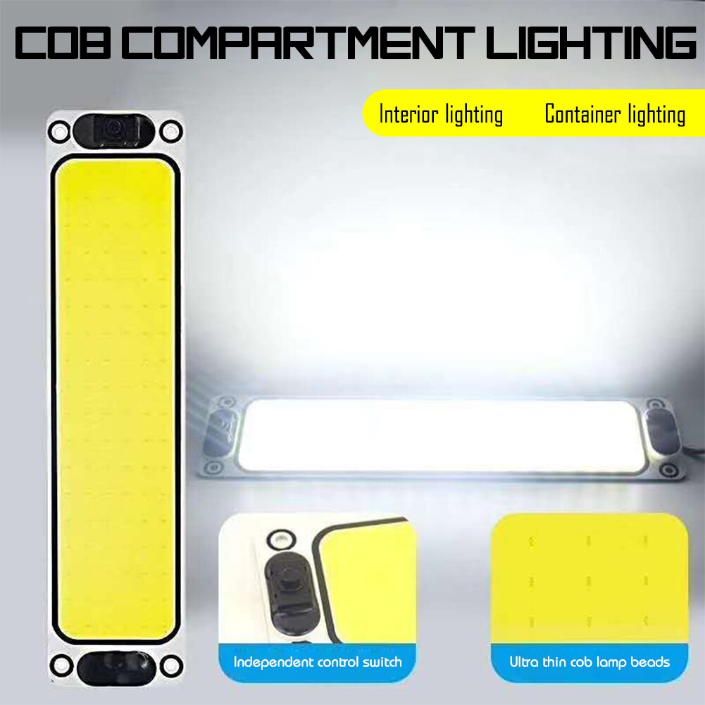 Led bar 12-36v cob led lys til bil indendørs lys læsepære 12v 36v båd lampe led arbejdslys til offroad atv lys bar