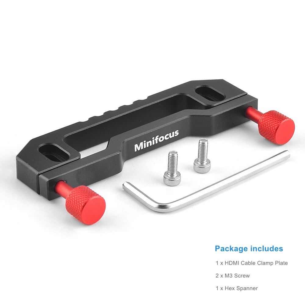 Minifocus Cable Clamp Mounting Plate for Atomos Ninja V Monitor Cable Fixed Clip Adapter HDMI-compatible: Default Title