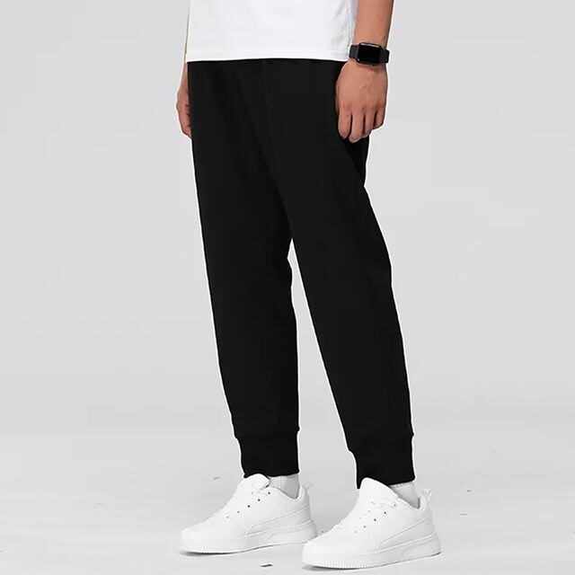 Pantalon de Sport pour hommes, Jogging, survêtement, vêtements de maison, Fitness, coupe droite, poches à fermeture éclair: European size S