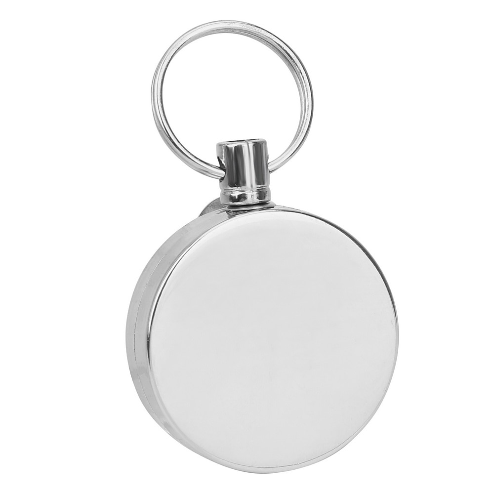DIYWORK 60cm Key Chain Ring Clip Anti-theft Keychain Pull Keyring Retracting Extendable Metal Wire Wire rope