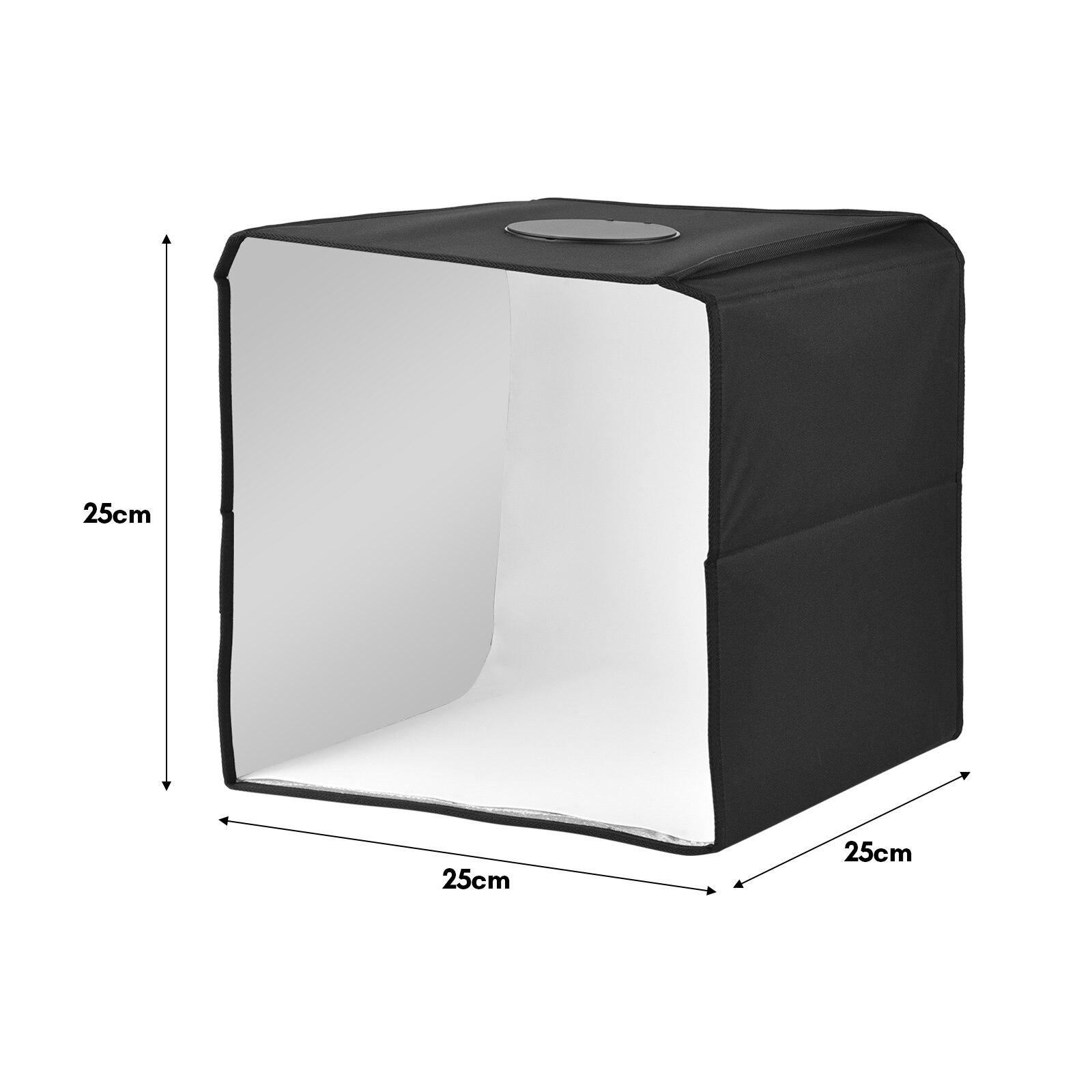 Portable Photography Light Box 25 cm/30 cm/40 cm Mini Integrated Light Tent with 6 Backdrop USB Power Supply: 9.8 X 9.8inch