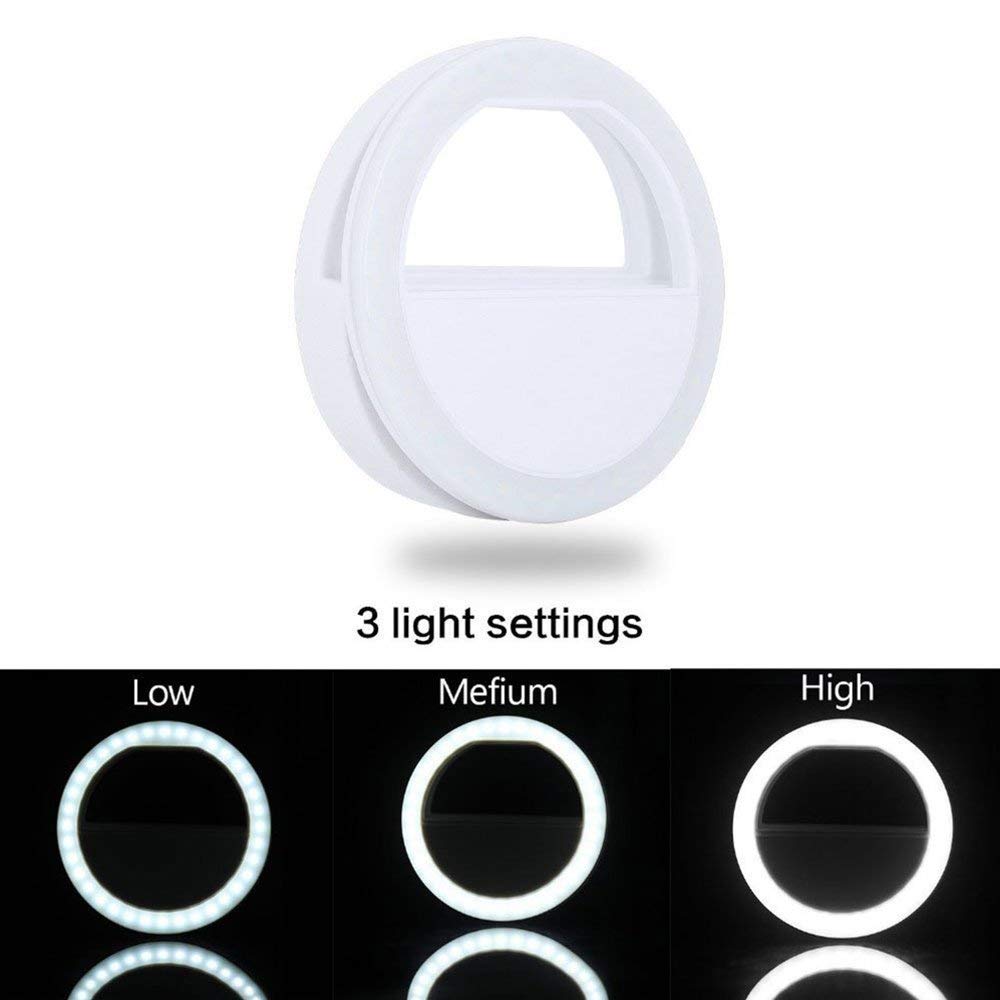 Duszake Selfie Ring Licht Led Draagbare Telefoon Lamp Flash Smartphone Ring Licht USB Camera Telefoon Lamp voor iPhone X 6 s 7 Samsung S8