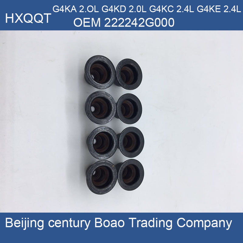 Sello de vástago de válvula para Genesis Coupe Tucson, 222242G000 SONATA, SANTA FE, TUCSON Sello de válvula, 2.0L, 2.4L, G4KA, G4KC