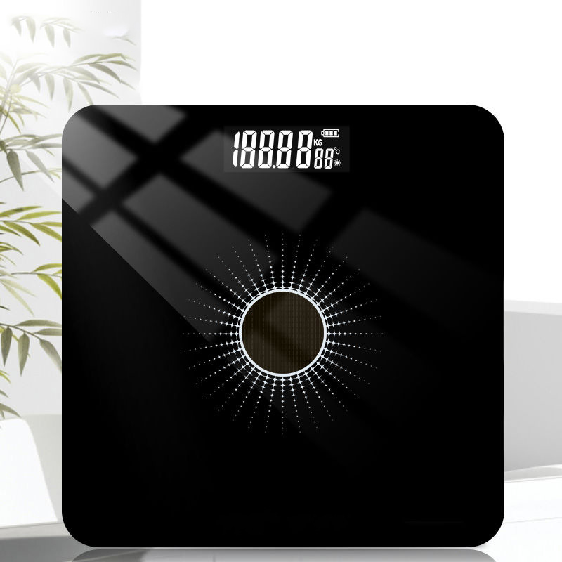 Body Scale Floor Solar Weight Scale Smart Electronic LED Digital Weight Bathroom
