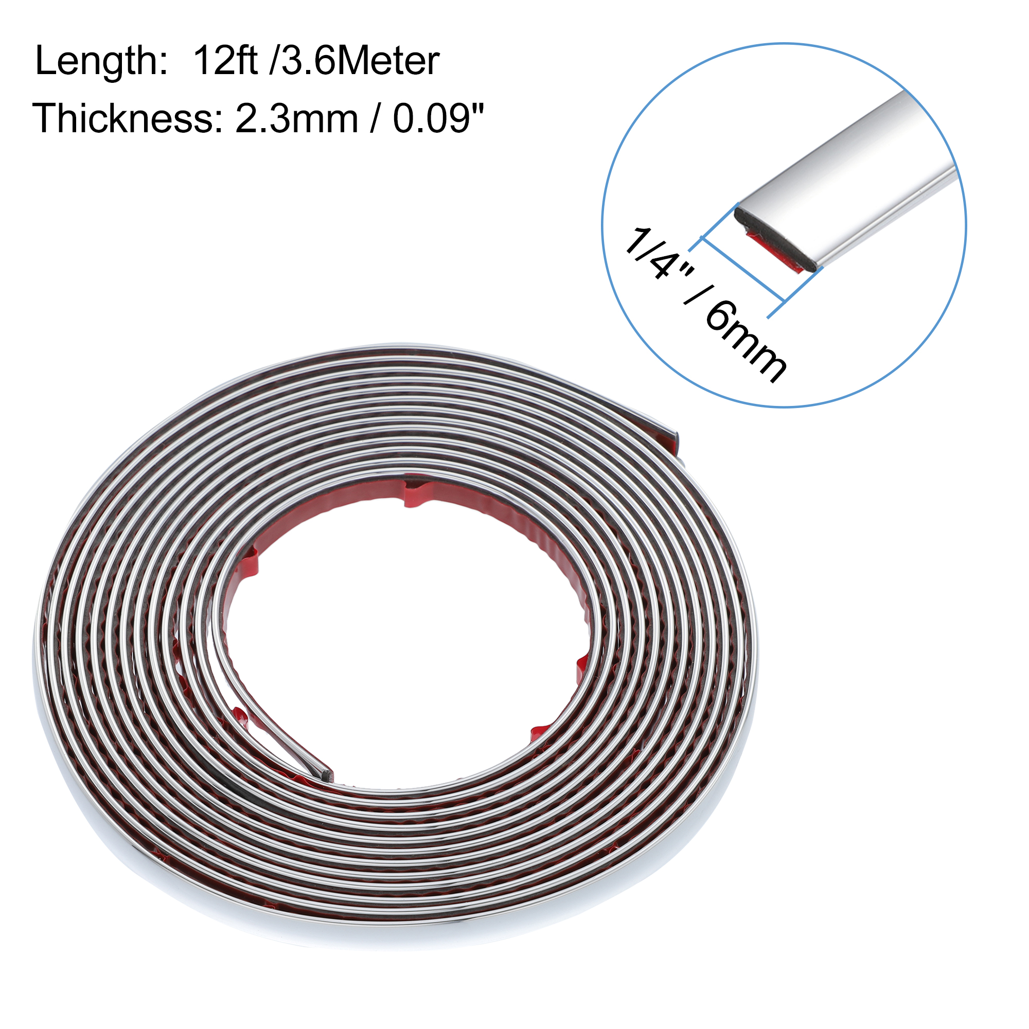 Tira de carrocería cromada para Exterior de coche, 3M/5M, parachoques, moldura protectora para puerta de coche, pegatina embellecedora de estilo, 6MM, 8MM, 10MM, 12MM, 15MM, 20MM, 30MM: Morado