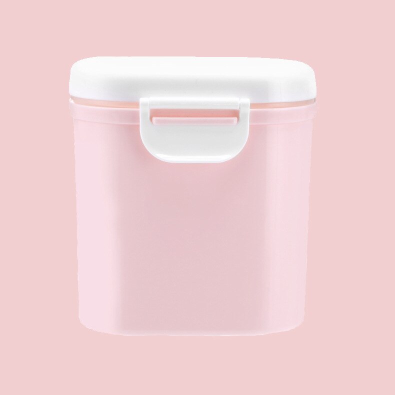 Draagbare Babyvoeding Opbergdoos Bpa-vrij Babyvoeding Feeder Baby Melkpoeder Doos Peuter Snacks Container voeden Lepel: PINK-L