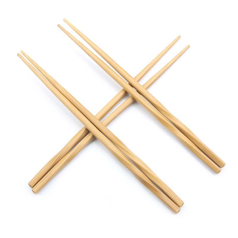 Royomal Bambus Essstäbchen 10 Paare | 24cm Wiederverwendbare Chopsticks | Für Kochen & Frittieren
